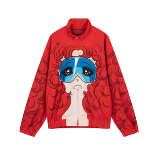 pushBUTTON二次元卡通女孩印花女士立领夹克外套银泰百货 301604