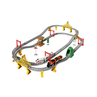 电动高铁复兴号列车小火车轨道车儿童玩具男孩汽车益智宝宝过山车