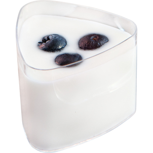 迷你三角慕斯杯70ML试吃品尝杯加厚一次性杯子茶歇甜品奶冻布丁杯