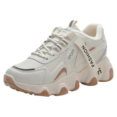 品牌真皮厚底轻便透气老爹鞋女鞋