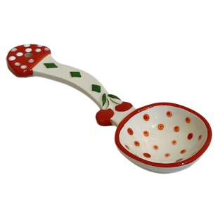 创意可爱勺子陶瓷个人专用苹果汤勺匙羹食品级小勺子家用汤匙餐勺