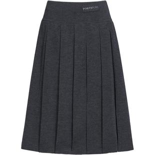 商场同款 宝姿PORTSPURE女装2025秋冬新品百搭百褶羊毛针织半身裙