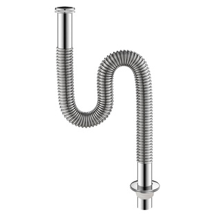 不锈钢洗脸盆下水管加长防臭洗手盆面盆下水器配件排水管耐高温