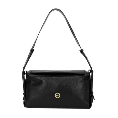 植鞣托特包女通勤单肩斜挎枕头包