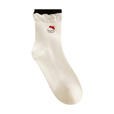 Himade春夏季欧若风穿搭中筒袜子