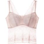 音儿内衣「明星同款花漾轻纱」蕾丝打底吊带背心女带杯美背内搭