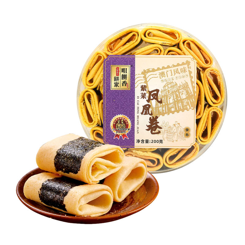 咀饼香澳门风味紫菜凤凰卷200g