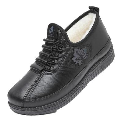 冬季加绒加厚雪地靴绵羊毛棉鞋女