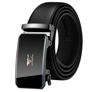 七匹狼皮带男款真皮自动扣腰带潮流头层牛皮商务品牌青年裤带正品