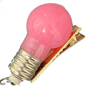 新款可爱有趣七彩仿真电灯泡发夹发光亮灯少女心夹子边夹侧边儿童