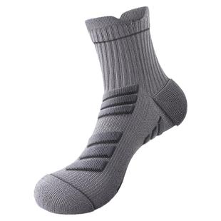 马拉松专业跑步袜子男款中筒加厚毛巾底男士防臭耐磨运动专用篮球