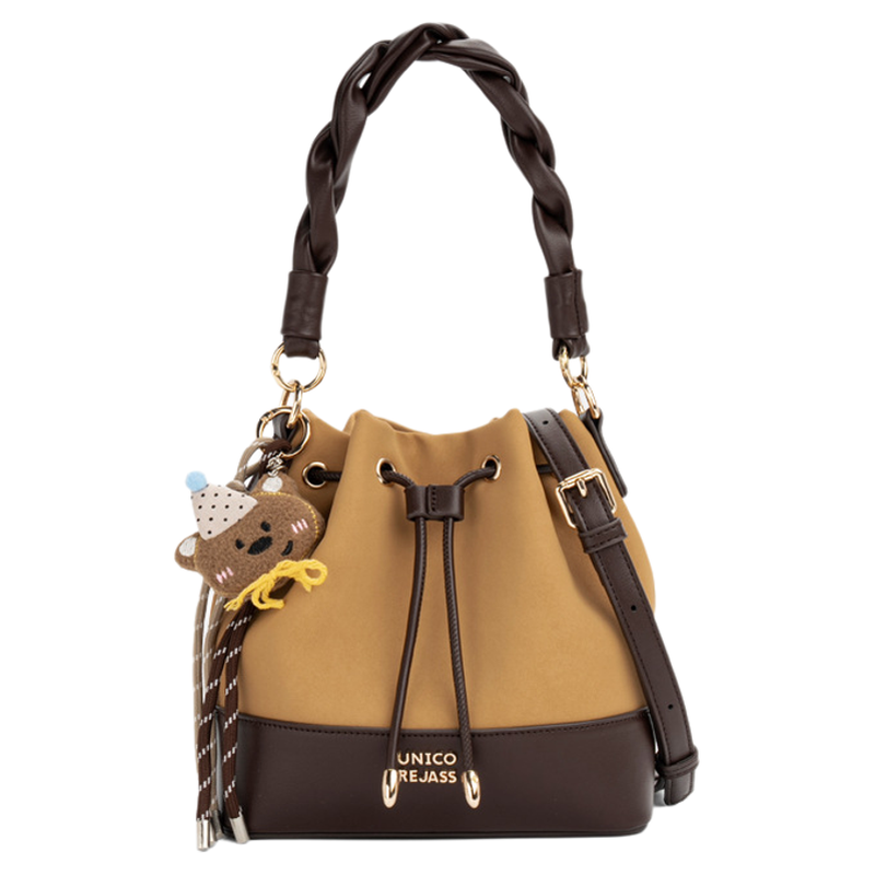 2025新款小众设计手提女包时尚潮流休闲撞色单肩斜挎包通勤水桶包