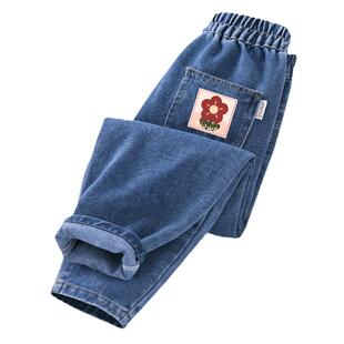 棉致女童裤子2026新款春秋休闲长裤女大童运动裤春季儿童牛仔裤