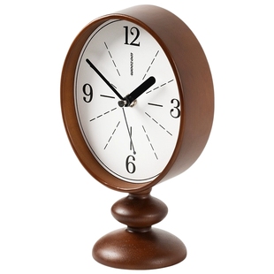 WOZOOM屋准创意中古风钟表复古座钟桌面高级感时钟摆件摆放式台钟