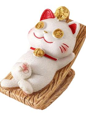 树脂摆件桌面玄关招财猫装饰品