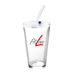 FitLine玻璃杯德国PM营养素果汁杯/带刻度水杯玻璃水杯送玻璃吸管