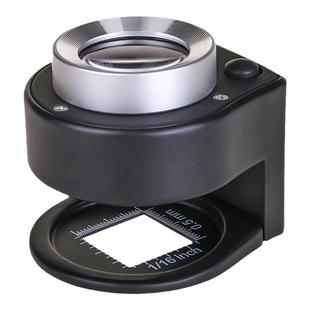 高倍高清正品60倍珠宝古文玩紫砂壶银元看鸽子眼布料钱币烟酒带紫光灯专业鉴定专用放大镜100照布镜手持式