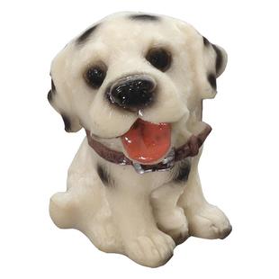 仿真可爱12名犬小狗小摆件桌面迷你公仔汽车装饰品生日礼物伴手礼