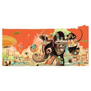 插画设计手绘海报绘本画册封面古风国潮包装原创LOGO文创AI墙绘IP