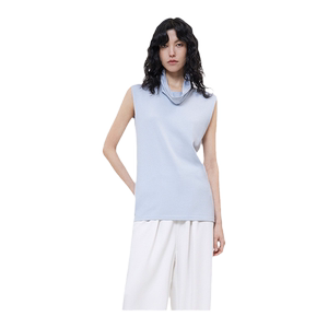 THE ARTM 三醋天丝荡领无袖背心高级设计感上衣女