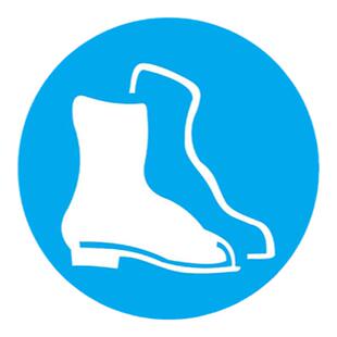 必须穿防护鞋标识牌墙贴纸定制工厂生产车间注意佩戴安全帽手套防尘口罩提示牌指示牌警告标志贴纸安全警示牌