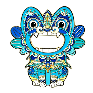 云南非遗镇宅招财瓦猫金属冰箱贴文创磁吸立体开瓶器旅游纪念品