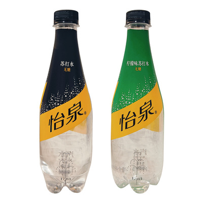 怡泉无糖苏打水400ml瓶装原味