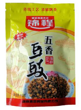 锦程五香豆豉180g湖南特产农家自制黑干豆豉佐料全店满39包邮