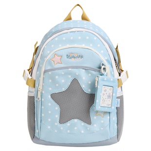 VANWALK糯米团 大容量星星双肩包女生款通勤轻便旅行高中学生书包