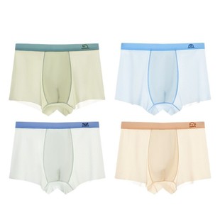 儿童内裤男童冰丝四角裤中大童男孩平角裤青少年学生短裤透气薄款