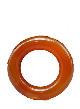 玉石红玛瑙平安扣圆环女款送妈妈