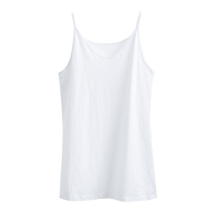 白色吊带加绒打底背心长款卫衣叠穿内搭神器下摆遮屁股纯棉上衣