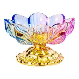 家用供盘供佛水果盘佛前供果果盘玻璃合金贡盘上供贡品盘莲花供盘