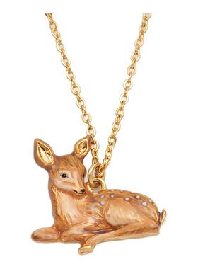 Fable休憩小鹿珐琅彩项链高级感女轻奢小众设计闺蜜女友礼物