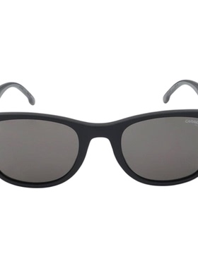 CARRERA卡雷拉轻便运动偏光太阳镜字母logo方形全框男女款黑灰色