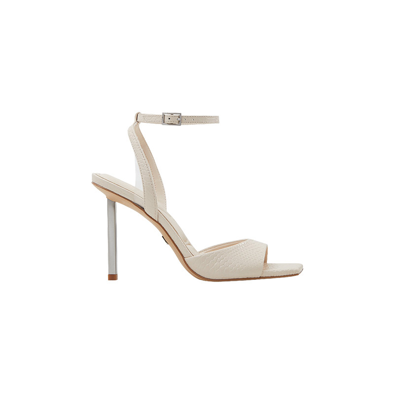 ALDO女士时装凉鞋新款露趾平头牛皮气质性感名媛细高跟ALHS24A60