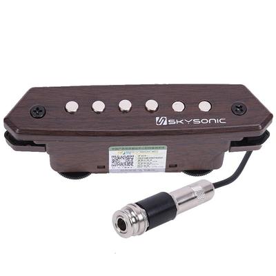 民谣吉他拾音器免开孔无线加震