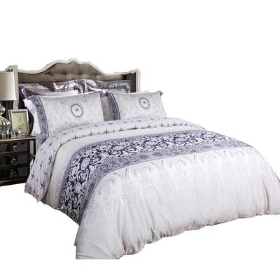 卡撒天娇欧式风四件套长绒棉贡缎