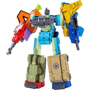 加大数字男孩益智玩具合体机器人字母8正版7变形5礼物6金刚4儿童3