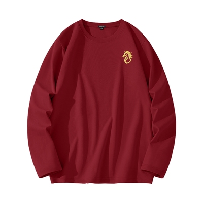 真维斯本命年长袖t恤男纯棉