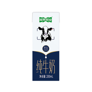 视界牧业学生营养健康早餐纯牛奶