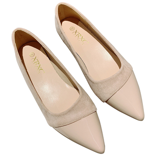 仙女豆豆鞋气质瓢鞋法式平底鞋尖头配裙子拼接女玛丽珍豆豆鞋2026