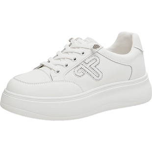 天美意厚底一脚蹬小白鞋运动板鞋女休闲鞋单鞋2026春新款BL352AM6