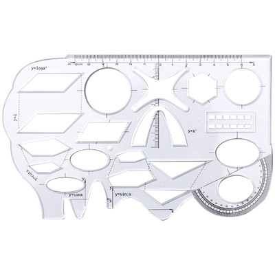 多功能函数几何尺多种图案