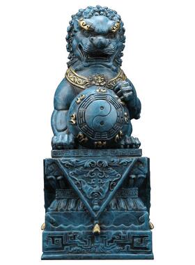 唐赋全铜狮子摆件《故宫狮》北京狮新中式家居饰品客厅工艺品