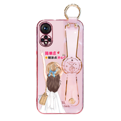 荣耀50手机壳新款斜跨腕带