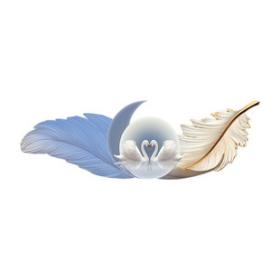 主卧室床头装饰画轻奢现代房间温馨布置壁画高档大气天鹅羽毛挂画