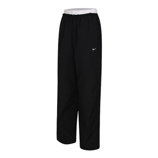 NIKE耐克女子宽松降落伞裤26春新款阔腿裤梭织运动长裤IF0335-010