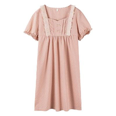 睡裙女梭织棉夏季裙子