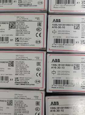 议价ABB 交流接触器 A16-30-10 220V 30A 1SBL181001R8010
